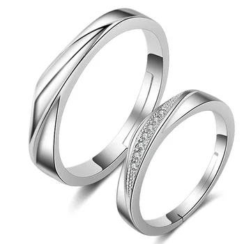 925 Hõbe sõrmus kuupmeetri tsirkooniumoksiid päikesevalguse proov 925 väljavalitu abielusõrmused