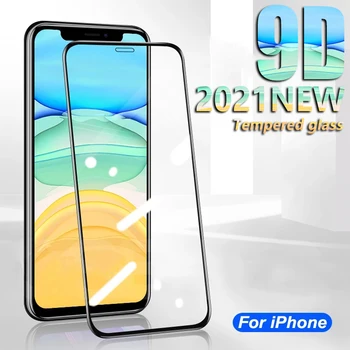 9D 9H Täielikult Katta Kaitsva Klaasi iPhone 11 12 Pro Xs Max X Screen Protector Glass iPhone XR 6 7 8 Plus 12 Mini FIlm Juhul