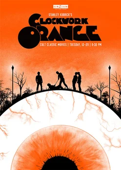A Clockwork Orange Klassikaline Plakatid Ergas Värv Seina Kleebised Valge Katmata Paber Prindib Elutuba, Magamistuba Baar