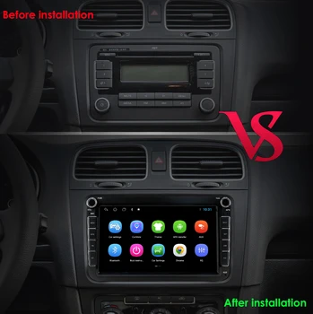 Android 10 2Din Auto Multimeedia mängija VW/Volkswagen/Golf/Polo/Tiguan/Passat/b7/b6/ISTE/leon/Skoda/Octavia-Raadio, GPS-Nav WIFI