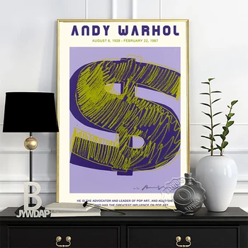 Andy Warhol Näituse Plakat, Andy Dollari Märk Pildid, Warhol Pop Kunst Seina Pilt, Ingrid Bergman Müts Seina Art, Idee Kingitus