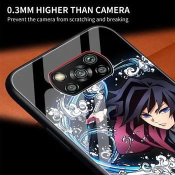 Anime Demon Slayer Karastatud Klaasist Telefoni puhul Xiaomi Mi Poco X3 NFC 10S 9T 10T Pro Märkus 10 Lite CC9E Pehme Serv Kest