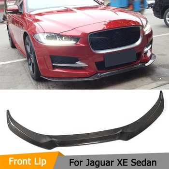 Auto esistange Lip Põll Spoiler jaoks Jaguar XE Sedaan 4-Ukseline-2017 Carbon Fiber Front Bumper Huule Lõug Spoiler Põll