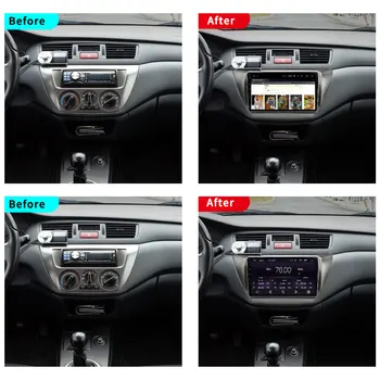 Autoradio jaoks Mitsubishi Lancer IX 2006-2010 Android autoraadio Raadiod Navigatsiooni GPS Stereo Multimeedia Video Mängija Carplay 2din