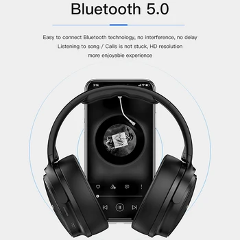 AWEI A780BL Veekindel Traadita Kõrvaklappide sport Bluetooth-ühilduvad Kõrvaklapid 5.0 Stereo Gaming Headset koos mic Toeta TF Kaart