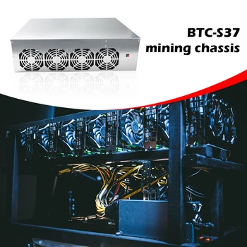 BTC-S37 Kaevandamine Šassii Combo Emaplaadi 8 GPU Bitcoin Krüpto Ethereum Madala voolutarbega graafikakaart 4 Fännid 8GB RAM mSATA SSD
