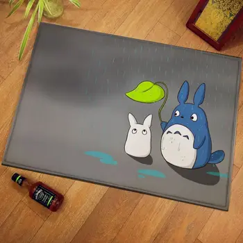 Cartoon Totoro Kassi Pehme Lapp Vaip Köök, Magamistuba Vaibad Vannituba Anti-slip Põranda Matt Dekoratiivsed jalapadjandi Sissepääs Jalamatt