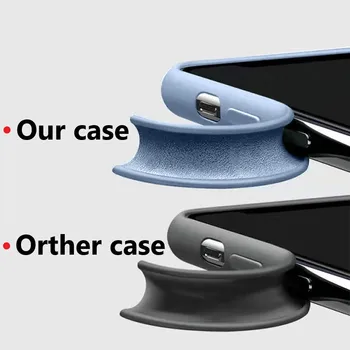 Case For iPhone 7 6 6S 8 Plus Juhul Luksus Originaal Vedela Silikooniga Soft Cover For iPhone 11 12 Pro X-XR, XS Max Põrutuskindel kest