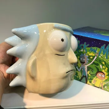 Creative 3D-kolmemõõtmeline Keraamiline Kruus Hommiku Kohvi Tassi Piima Vee Cup Lastele Kingitus Paar Peace Cup Kodu Kaunistamiseks