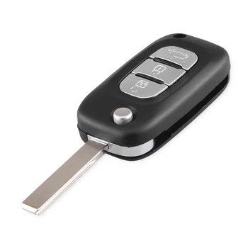 Dandkey 3 nuppu Flip Kokkuklapitavad Auto Remote Key Shell puhul Renault Fluence Clio Megane Kangoo Modus Võti Fob Juhul Tühi Kate