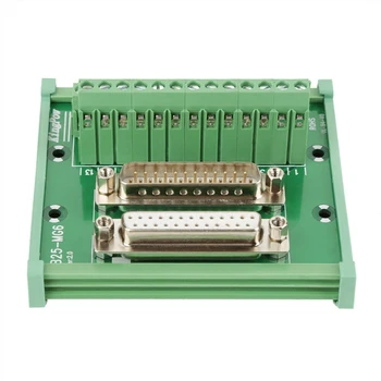 DB25 DIN Rail Mount Interface Module Male/Female Connector Breakout Pardal