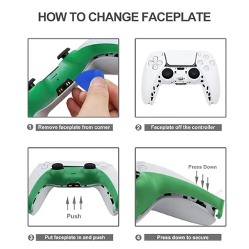 Dekoratiivsed Ribad PS5 Töötleja mängude tarvikud Asendamine DIY Käepide Shell Kate Puhul PS5 Gamepad Juhtnuppu
