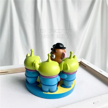 Disney 10cm Mänguasja lugu Kartuli Juhataja Hr Kartuli Pea ja Välismaalase robot vaik Tegevus Joonis Mudel Mänguasi kodu kaunistamiseks mänguasjad