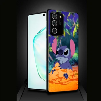 Disney Lilo & Stitch Põrutuskindel Kate Samsung Galaxy S20 S21 FE Ultra Lite S10 5G S10E S8 S9 Plus Black Telefoni Puhul