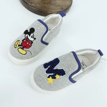 Disney uus tikandid laste lõuend kingad multifilm Miki armas beebi ühe kingad sise-pehme ainus vabaaja jalatsid