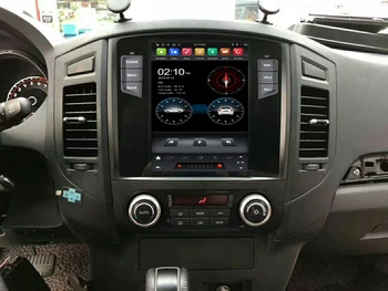 DSP Tesla Stiilis Android 9 128GB Auto GPS Navigatsiooni Raadio MITSUBISHI Pajero V97 2006-2012 Auto Multimeedia Mängija, Stereo Ühik