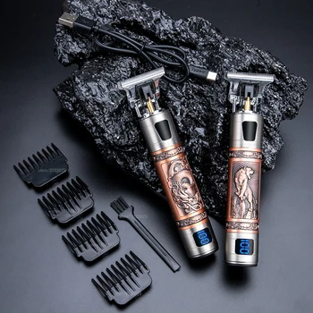 Electric Hair Clipper 0mm T9 Karvade Trimmer Meeste Professionaalne Juuksur Pardel Trimmer Juuste Lõikamise Masin, Mees Juhtmeta Soeng