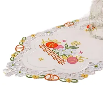 Elegantne muna kunsti Tikandid voodi Tabelis Koha lipu riie katab Pits laudlina matt köök pool decor