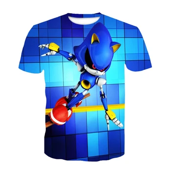 Engraçado 3d Crianças Super Mario Sonic Impressão Camisetas Meninas Camisetas Crianças Trajes 2021 Roupas De Verão Crianças Roup