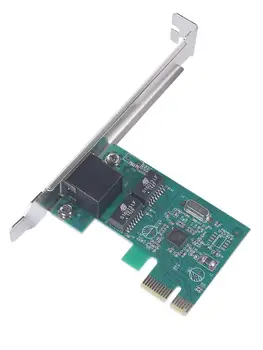 Express Võrgukaart Gigabit PCI-E võrgukaart Ethernet RJ-45 LAN Adapter 1 10/100/1000 Mbps RJ45 Port IEEE 802.3 x Voolu
