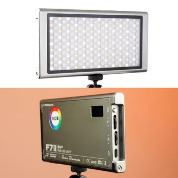 Falcon Eyes II F7 RGB Kaamera Video Valgus 12W APP Juhtida Magnetvälja LED Täitke Lamp koos Stseeni Mõju Režiimid Kärgstruktuuri Grid
