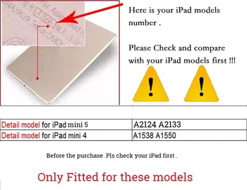 Flip Coque iPad mini 4 Juhul A1538 A1550 Luksus PU Nahk Krokodill Kaardi Pesa Seista Funda iPad mini 4 Tableti Kate