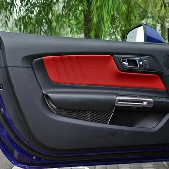 Ford Mustang Mustang (-2019) Auto Interjöör süsinikkiust Mustang esiistmel Ukse Paneel Kleebis