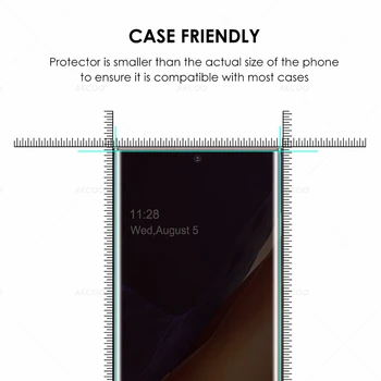 Galaxy Märkus 20 Ultra Anti-Spy Karastatud Klaasist Ekraan Kaitsja UV Täis Liimi Samsung S8 9 10 20 Pluss Lisa 8 9 10 5G Protector