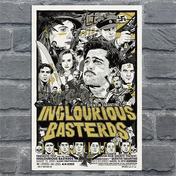 High-Definition Klassikaline Film Silk Inglourious Basterds Kunsti Vintage Wall Decor Pilte Quentin Tarantino Plakat
