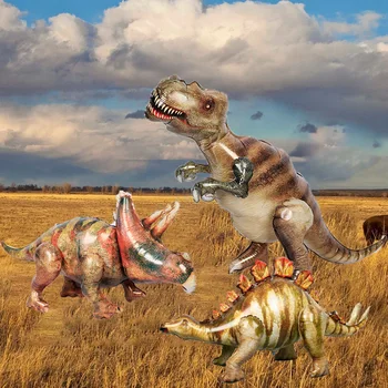 Hiiglane Simulatsiooni Dinosaurus Õhupalli 4D Assamblee Alalise Triceratops Foolium Õhupalli Poiss Sünnipäeva Džungel Partei Teenetemärgi