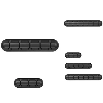 HOT-USB-Kaabel-Vedru Desktop Kaabel Korraldaja Juhtimise Klambrid Juhtme Hoidja Juhtme Korraldaja pikendusjuhet Omanik Must