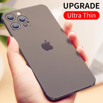 IHaitun Luksus Jäätunud Telefon Case For iPhone 12 Pro Max Juhtudel Slim Kate Ultra Õhuke Läbipaistev Tagasi iPhone Mini 12