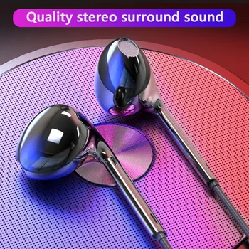 In-ear Bass Stereo Mobiil Juhtmega Kõrvaklapid 3,5 mm Sport Earbuds Nutitelefonid Traat Peakomplekt Sisseehitatud Mikrofoniga Kõrvaklapid