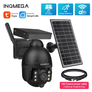 INQMEGA Päikese Kaamera TUYA Smart Väikese Võimsusega CCTV Traadita Turvalisuse Eemaldatav Päikese Cam Aku CCTV Video Valve Telefon