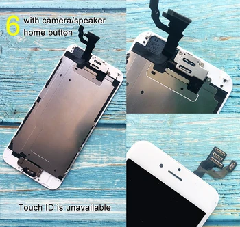 IPhone 6 LCD Full komplekt Kokkupanek Täielik Touch, iPhone 6S Asendamine Ekraani Display iphone 7 lcd kaamera+home nupp