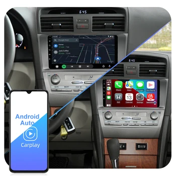 ISUDAR T72 QLED Android 10 Toyota Camry 7 XV 40 2006-2011 Auto GPS Multimeedia R 8 Core ROM 128G DVR Kaamera WiFi nr 2din