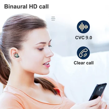 ITINIT E17 TWS Juhtmeta Bluetooth-Kõrvaklapp Müra Tühistamises Kõrvaklapid Bluetooth-5.0 2200mAh Aku Juhul Veekindel Earbuds