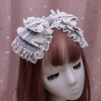 Jaapani Lolita Juuksed Hoop Pits Suur Bowknot Headpieces Hairband Peapael Hairwear Neiu Cosplay Hairband Barrette Juuksed hoop
