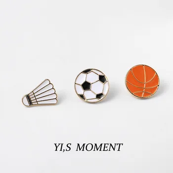 Jalgpall, korvpall, sulgpall seeria väike Pross Armas Jaapani metallist pin badge kott teenetemärgi