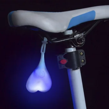 Jalgrattasõit Pallid Saba Silikoon Kerge Loominguline Bike Veekindel Öö Oluline, LED Punane Hoiatus Tuled Jalgratta Iste Bike Kerge