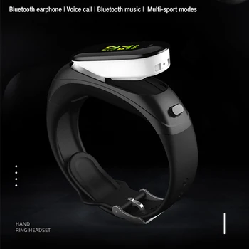 JIMARTI V08 PRO Bluetooth-Peakomplekti Nutikas Käevõru 2 in 1 vaadata earbuds Käepaela tervise järelevalve Sport Kõrvaklapid ja Mikrofon