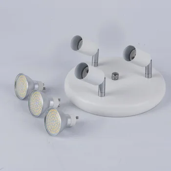 Kaasaegne LED laelambid koos Pööramisega Laigud kerge pööratav 3 Pead presentatsioon Lae Spot Lamp kodus koridori valgustus