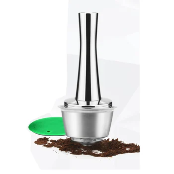 Korduvtäidetavaid Nespresso Kohvi Kapsel Roostevabast Terasest Kohvi Tamper Korduvkasutatavad Korduvtäidetavaid Kohvi Filter Dolce Gusto Crema Espress