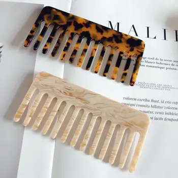 Korea Disain Atsetaat Anti-staatiline Juukseid Kammid Värvikas Mugav Juuksuri Kamm Juukseid Harja Naiste Jaoks Tüdrukud juuksuris Tööriist