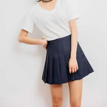 Korea Fashion Naine Seelikud 2021 Naiste Mood Kõrge Vöökoht Plisseeritud Mini Seelik Slim Talje Vabaaja Tennis Plisseeritud Seelik Jupe Femme