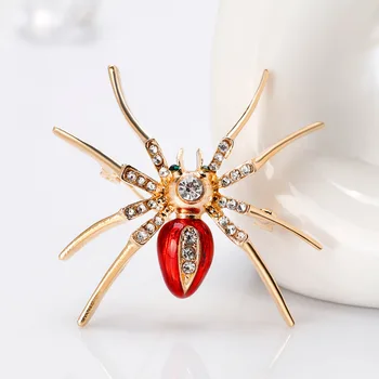 Korea Trendikas Rhinestone Liialdatud Spider Sõle Pin-Mood Naiste Armas Putukas Korsett Ehted Tarvikud