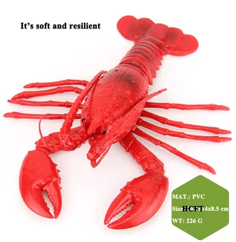 Kunstlik toit mere loomad mänguasjad store kaupluses hotelli restorani sisekujunduses rekvisiidid võltsitud simulatsiooni krabi salehomaari Krevetid krevetid mudel