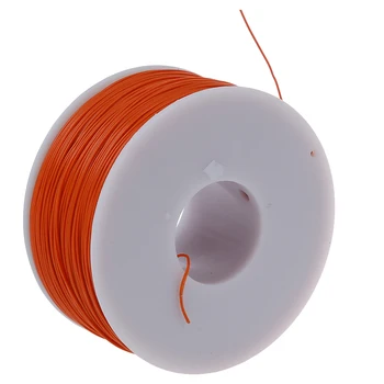 Kuum PCB Jootma Oranž Paindlik 0,5 mm Väljaspool Dia 30AWG Traat Kiletamine Wrap 1000Ft