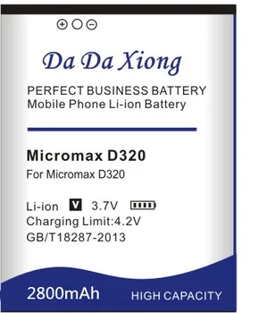 Kõrge kvaliteediga 2800mAh Micromax D320 Aku Micromax D320 Telefoni aku