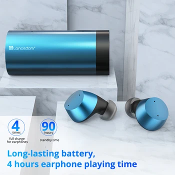 Langsdom Tõsi Juhtmeta Kõrvaklapid Bluetooth-ühilduvad Kõrvaklapid Koos Mikrofoniga Digitaalne LED-Ekraan, Touch Control Kõrvaklapid Telefon
